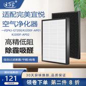 A02滤芯 AP01 适配完美宜悦一代空气净化器PKJ GT200过滤网KJ200F