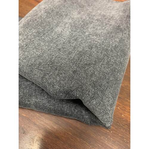 北江布业烟灰色水洗牛仔面料厚斜纹面料柔软耐穿服装设计牛仔面料