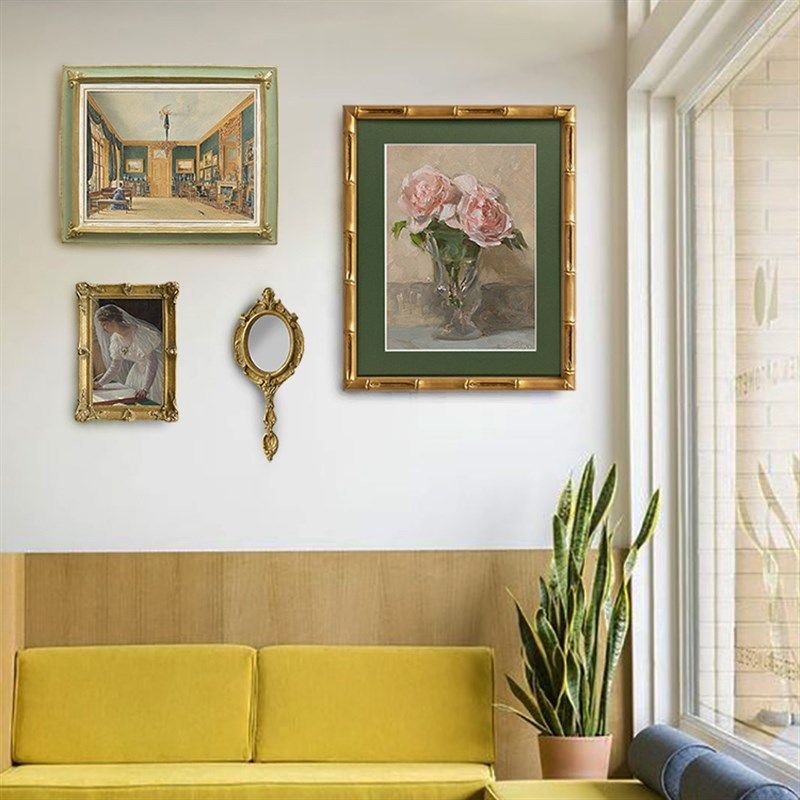 中古巴洛克法式欧式小框复古挂画新古典壁画客厅背景墙组合装饰画,家居饰品,现代装饰画,淘宝优惠券,粉丝福利购,淘宝优惠卷