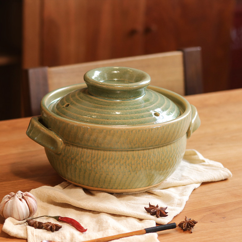 万土烧  土锅家用砂锅 大颗粒粗陶煲汤锅加厚炖 燃气灶电陶炉适用