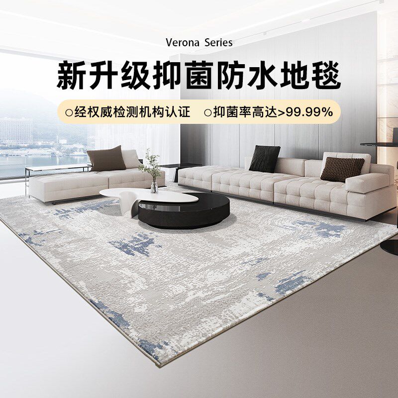缔奢美抗菌防螨意式地毯客厅高级土耳其进口抽象家用茶几地垫卧室