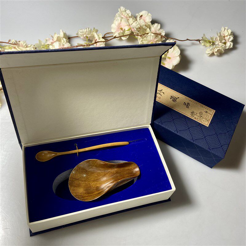 名贵金丝楠木茶则茶匙两件套小叶实木礼盒装送礼工艺品小件茶室品,特色手工艺,其他特色工艺品,淘宝优惠券,粉丝福利购,淘宝优惠卷