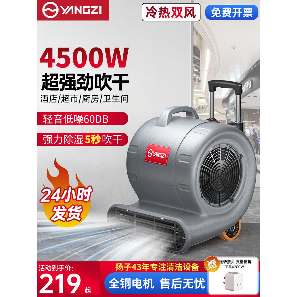 扬子吹地机地面吹干机商用大功率地毯干燥厕所地板强力除湿吹风机