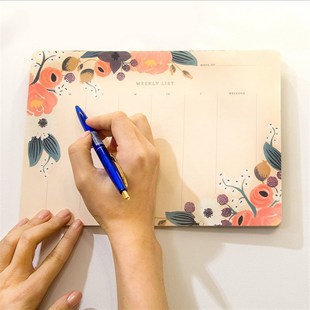 手账本记事本清新桌面可撕周月计划本A4日程本工作学习备忘本