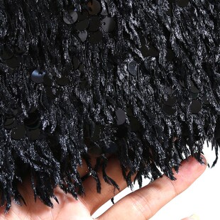 半身裙包臀裙高腰短裙显瘦百搭流苏女裙毛须裙小众时尚亮片包裙