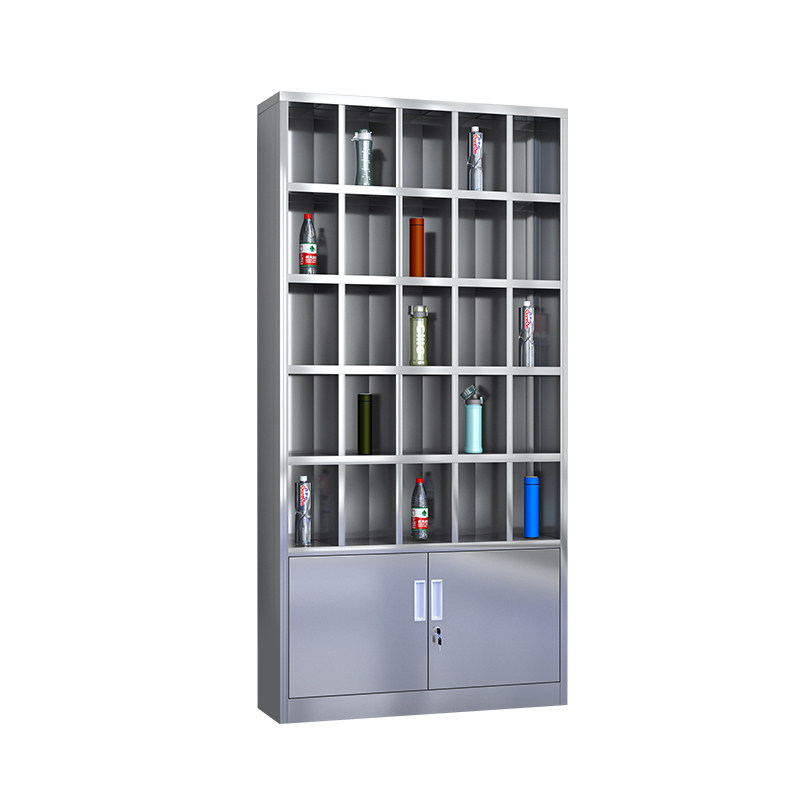 不锈钢水杯柜工厂车间员工茶杯收纳架多格储物柜休息室茶水放置柜,商业/办公家具,更衣柜,淘宝优惠券,粉丝福利购,淘宝优惠卷