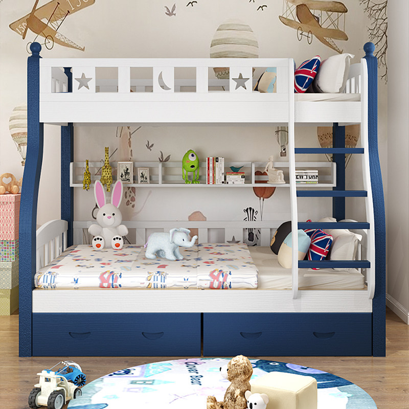 全实木儿童上下床双层床母子成年高低床上下铺木床大人双人子母床,住宅家具,高低/子母床,淘宝优惠券,粉丝福利购,淘宝优惠卷