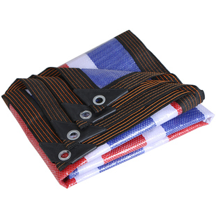 加厚防水布装修防晒塑料三色彩条布花油布篷布帆布户外遮阳防雨布