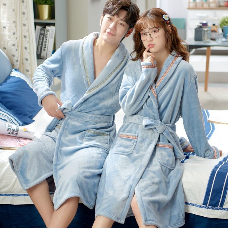 冬衣加绒珊瑚绒加厚情侣睡衣睡袍女冬季法兰绒浴袍秋冬睡裙女长款,女士内衣/男士内衣/家居服,睡袍/浴袍,淘宝优惠券,粉丝福利购,淘宝优惠卷