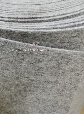 5mm厚143cm宽浅花灰色毛毡布烟灰色