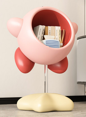 创意星之卡比零食架轻奢收纳落地摆件客厅床头柜装饰乔迁新居礼品