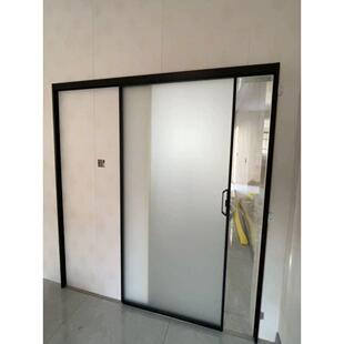 单轨道卫生间推拉门厨房门吊轨滑门上下轨单扇移门单轨对开门定做