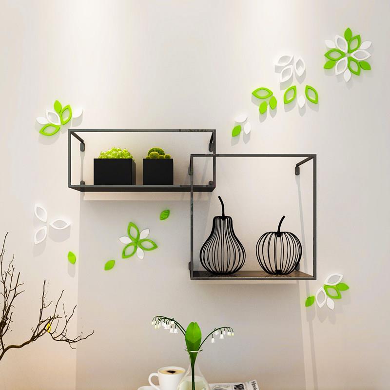 小清新花朵3d立体墙贴客餐厅卧室沙发电视背景墙装饰墙贴纸画自粘