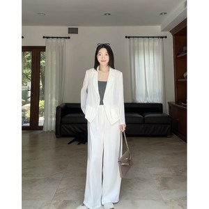 郭九九呢 气质收腰薄防晒上衣外套女夏季百搭吊带显瘦阔腿长裤