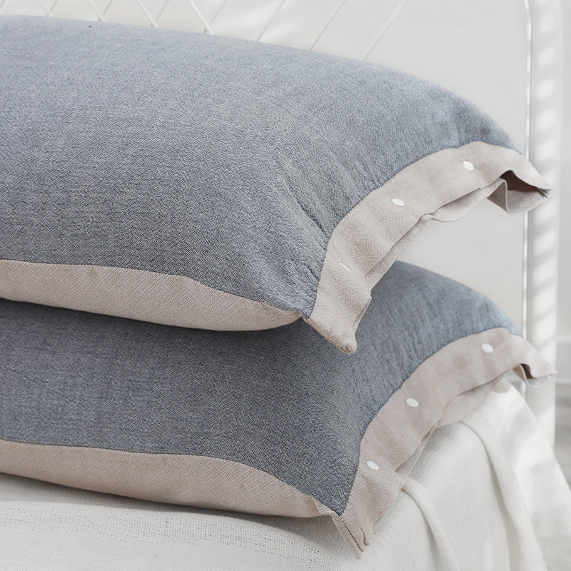 四层纯棉纱布枕套一对装枕巾固定全包式防滑全棉枕巾套一体不脱落,床上用品,枕套,淘宝优惠券,粉丝福利购,淘宝优惠卷
