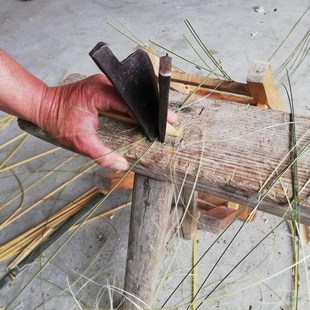 儿童扁担箩筐表演道具玩具幼儿园小学生专用竹筐竹小扁担游戏