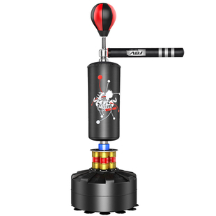 拳击沙袋成人反应靶旋转立式沙包棍靶家用散打闪躲速度球健身器材