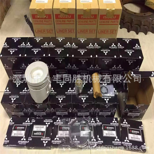加藤 神钢 现代 三一 6D34缸套 活塞 活塞环四配套 挖掘机配件