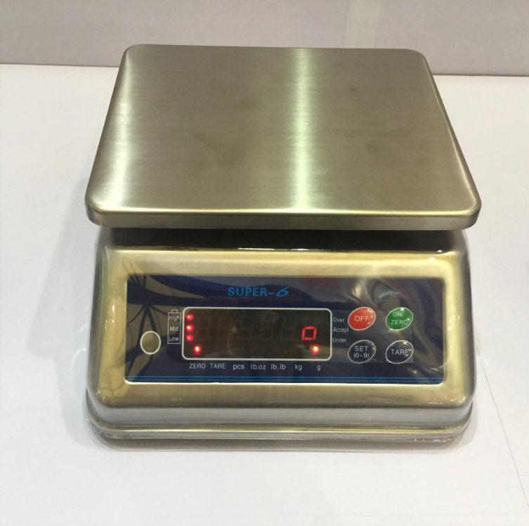 304称重电子桌秤5kg/1g不锈钢电子秤水产称重桌面秤