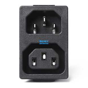 LANZMFG朗正LZ-F-6 AC电源插座品字公母座二合一卡式器具插座