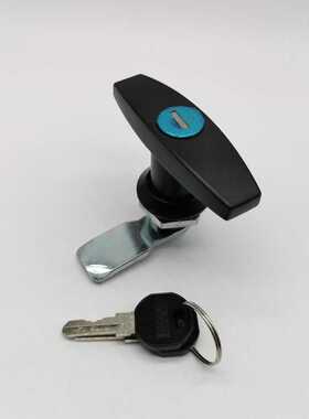 MS324-1黑色把手锁，电柜门锁，开关控制箱机柜工业柜门锁