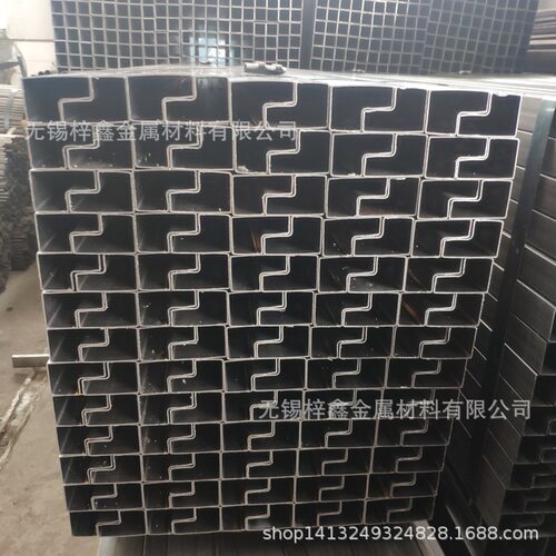 销售P形管40*60过磅中型展示架承重大扇形管美制两寸货架横梁异型