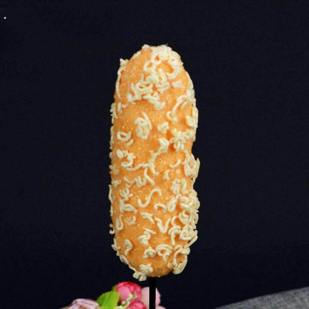 食物模型韩国芝士热狗仿真模具食品拉丝大号热狗棒拉丝芝士棒道具