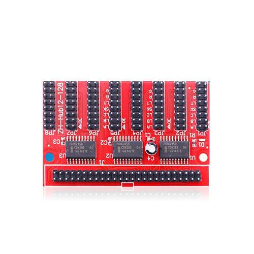 通用型HUB12-128转接板12接口转接板通用型led控制卡转接板