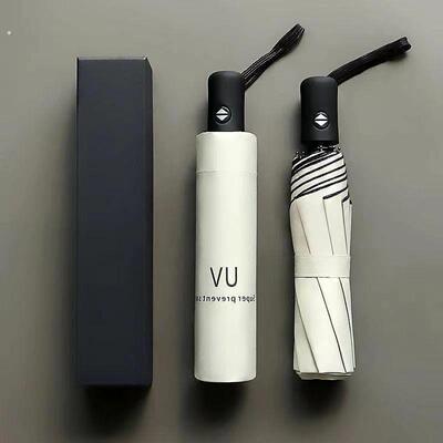 折叠全自动雨晴雨两用小巧防紫外线黑胶遮阳加固晴雨