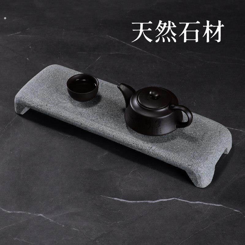 干泡式茶台小案几养壶托石头壶承台天然石材手工茶盘家用复古长托