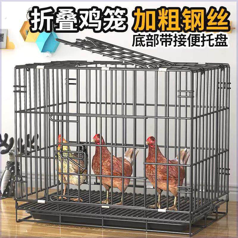 鸡笼鸡笼子家用小号大号特大号鸡舍自动清粪鸭子鹅家禽折叠养殖笼