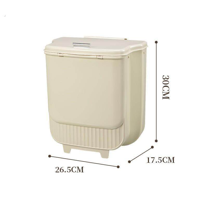 厨房垃圾桶壁挂式可折叠家用厨余橱柜门专用收纳桶卫生间厕所纸篓