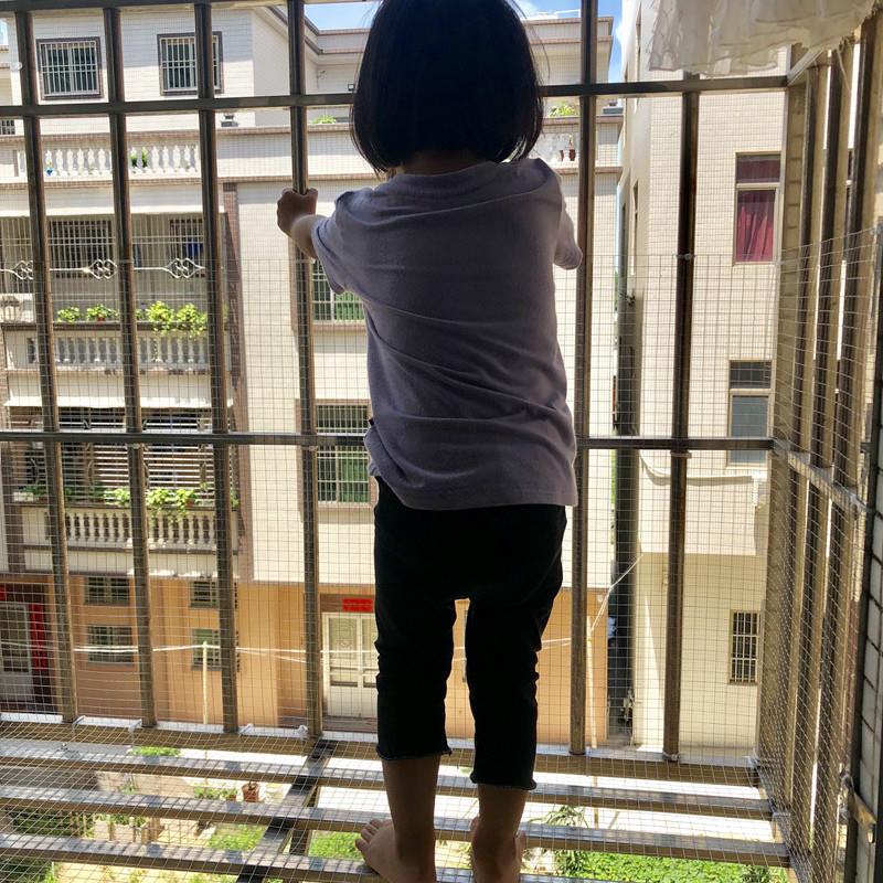 阳台防护网不锈钢防猫网防掉铁丝网防坠封窗网围栏安全网护栏网