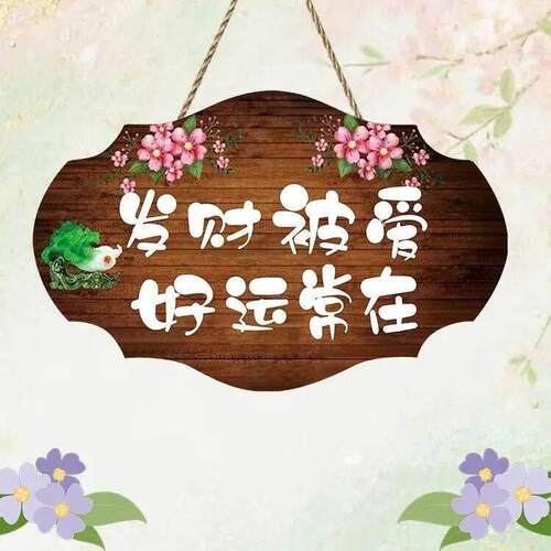 门上装饰品新款创意中式治愈系入户门挂件客厅家居饰品挂牌