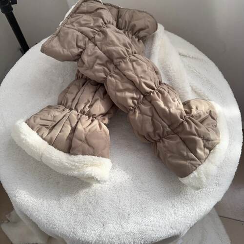 女士加绒保暖护小腿棉腿套保护膝盖加绒冬季骑电动车用护膝