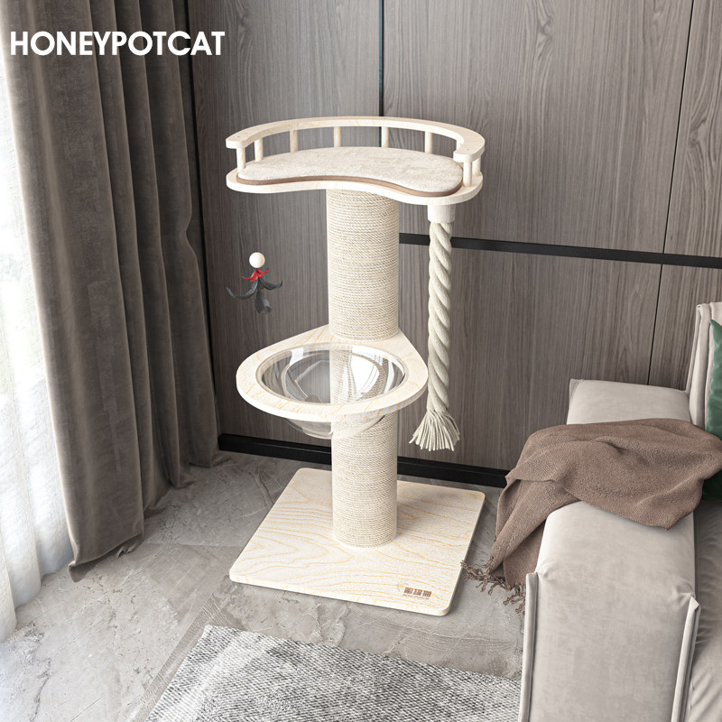 蜜罐猫爬架猫窝猫树一体实木多层猫架木质猫展示台大型猫塔190266,宠物/宠物食品及用品,猫爬架,淘宝优惠券,粉丝福利购,淘宝优惠卷