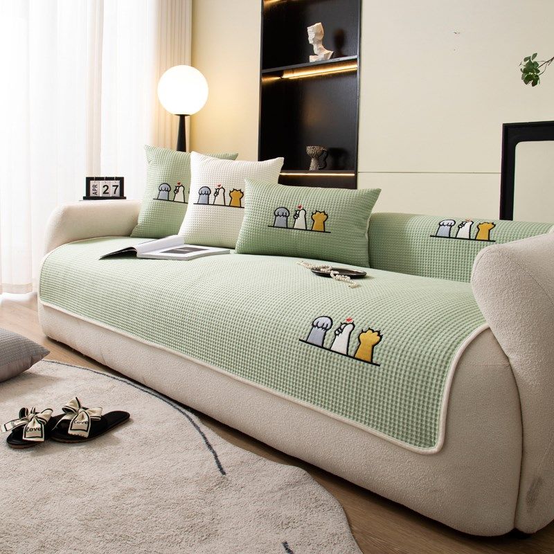 定制夏季沙发凉席坐垫冰丝沙发垫防滑2024新款夏天凉垫套罩盖巾布,居家布艺,沙发垫,淘宝优惠券,粉丝福利购,淘宝优惠卷
