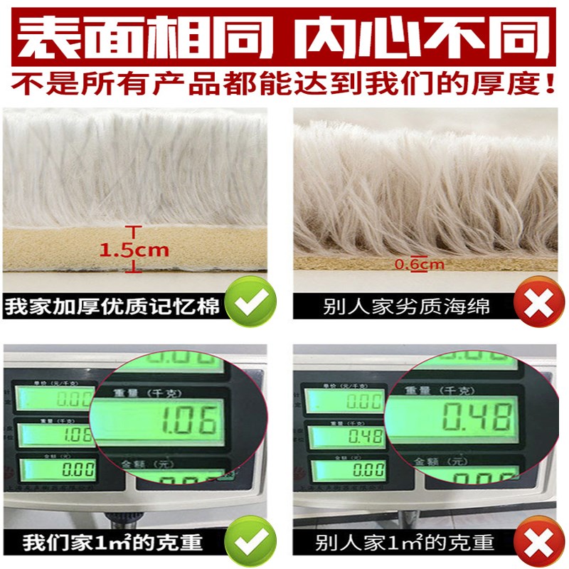 瑞典轻奢床边毯客厅地垫2026新款茶几沙发加厚毛毯纯色免洗全铺垫