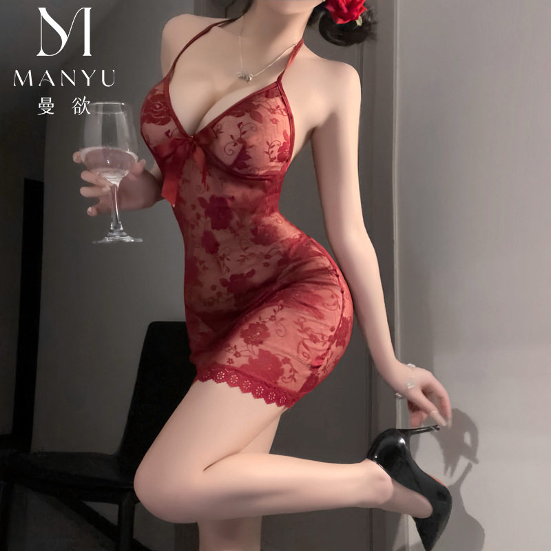 内衣紫色纯欲睡裙性感蕾丝诱惑睡衣小胸制服,女士内衣/男士内衣/家居服,睡裙,淘宝优惠券,粉丝福利购,淘宝优惠卷