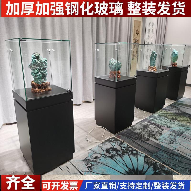 钢化玻璃展示柜珠宝首饰样品展柜模型展柜博物馆古董展示柜展览柜
