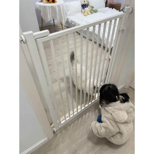 楼梯口护栏婴儿童安全门栏防护宝宝围栏宠物栅栏厨房阳台隔离门栏