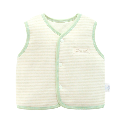 婴儿马甲男童小背心秋冬加厚保暖女宝宝冬装马夹纯棉新生儿童春装