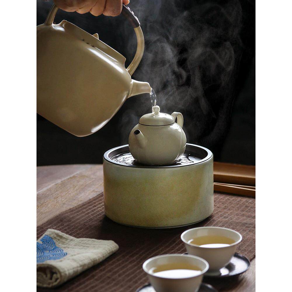 九土壶承湿干泡台茶盘建水家用水洗储水陶瓷茶承茶具茶台茶盘小型