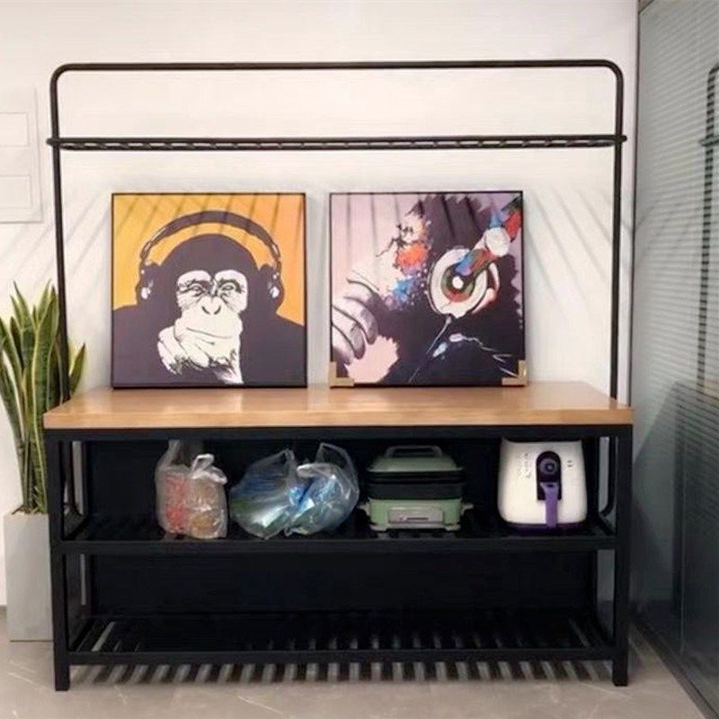 美式实木餐边柜储物柜厨房备餐桌料理台铁艺岛台大理石岩板切菜台,住宅家具,餐桌椅+餐边柜+酒柜,淘宝优惠券,粉丝福利购,淘宝优惠卷