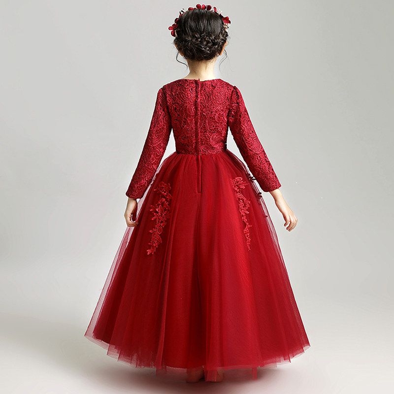 儿童晚礼服裙女童公主婚纱小花童钢琴表演服走秀蓬蓬纱加绒加厚冬,童装/婴儿装/亲子装,儿童礼服,淘宝优惠券,粉丝福利购,淘宝优惠卷