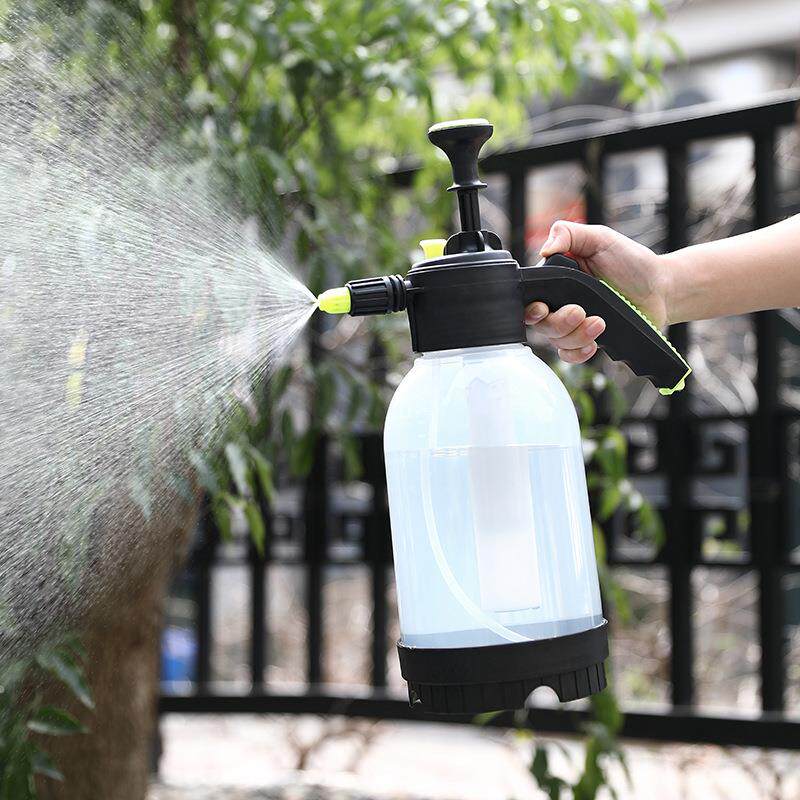消毒手动气压式塑料喷壶浇花壶洗车用小型高加压喷雾器洒水壶喷头