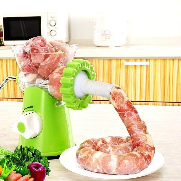 家用塑料手动绞肉机吸盘式碎肉宝灌肠机香肠机绞鸡架碎菜机搅辣椒