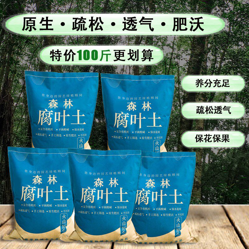 腐叶土腐熟花土营养土通用天然腐殖土壤花园种植土养多肉花卉绿植