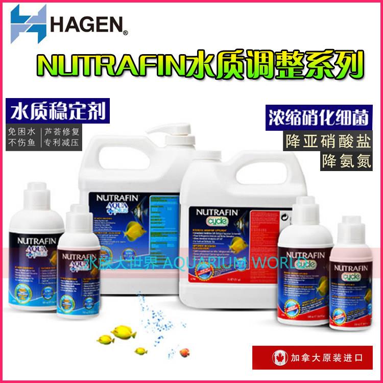 HAGEN纽达芬NUTRAFIN硝化细菌开缸活菌降氨氮水质稳定剂除氯净水