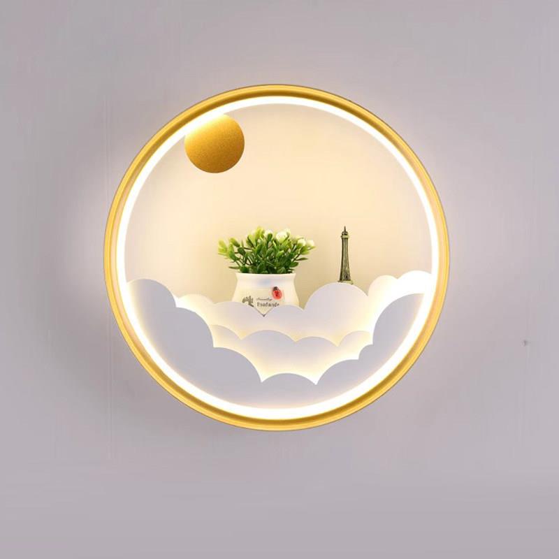 床头灯壁灯卧室北欧现代简约客厅灯个性创意LED过道楼梯墙上壁灯